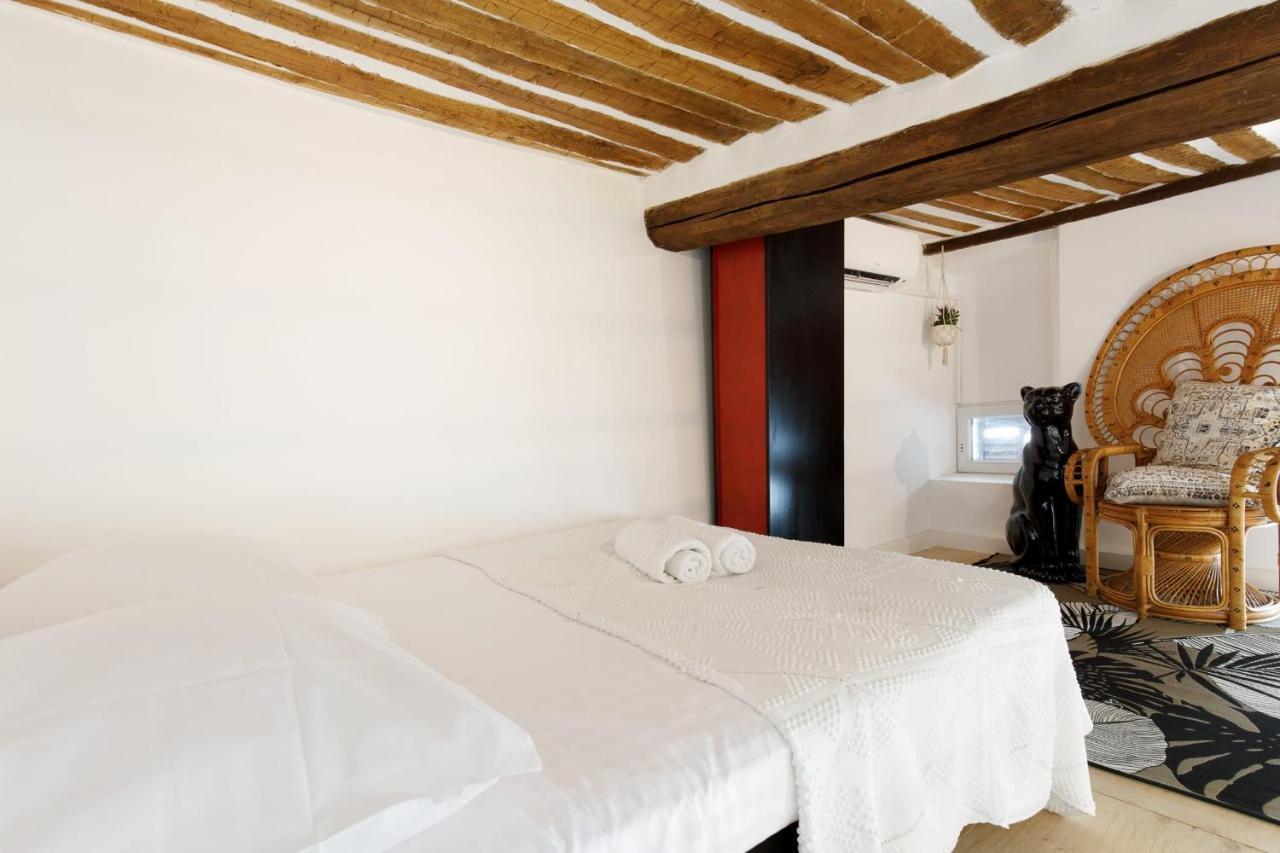 Superb Air-Conditioned Loft In The Heart Of Viel Antibes Lägenhet Exteriör bild