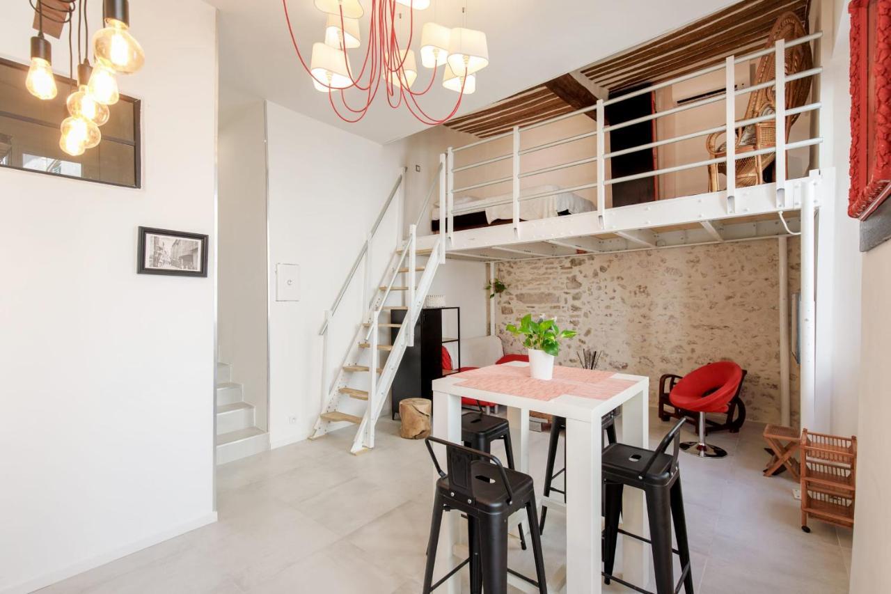 Superb Air-Conditioned Loft In The Heart Of Viel Antibes Lägenhet Exteriör bild